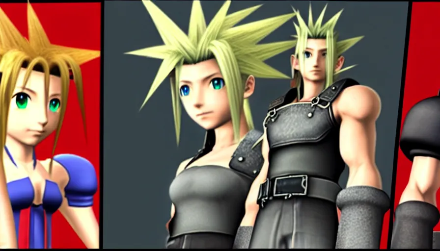 Image similar to the two complementary forces that make up all aspects and phenomena of life, from Final Fantasy VII