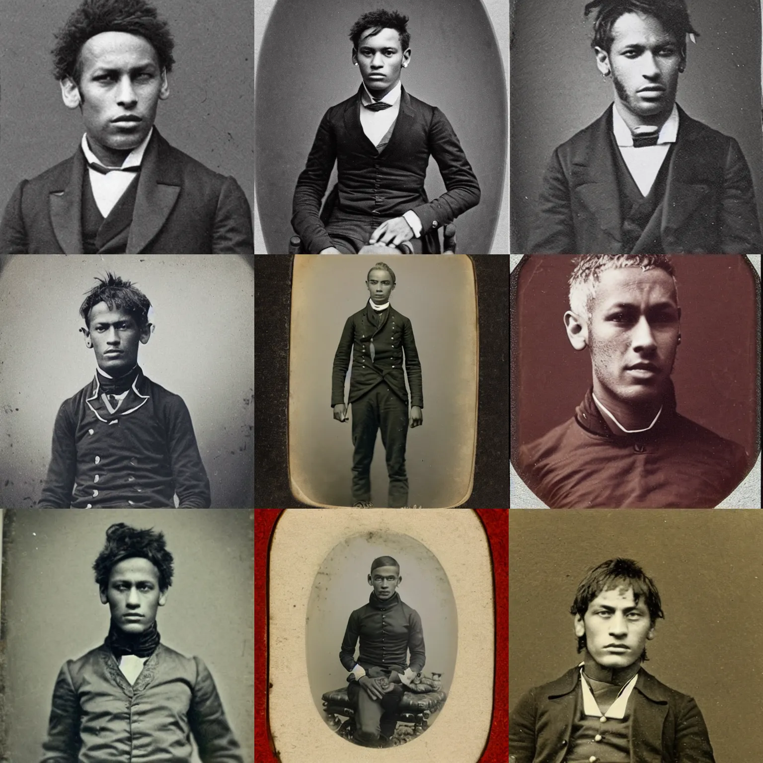 Image similar to neymar, 1860s photograph