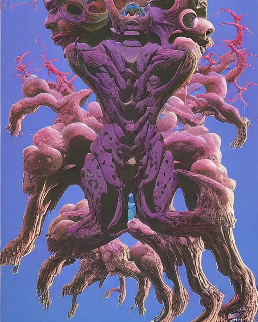 Prompt: jojo bizzare adventure painted by hirohiko araki and zdislav beksinski and wayne barlowe