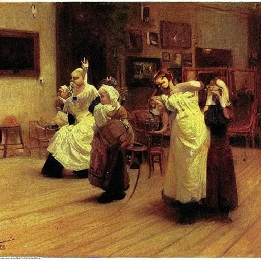 Image similar to internet meme loss, loss comic, by ilya repin