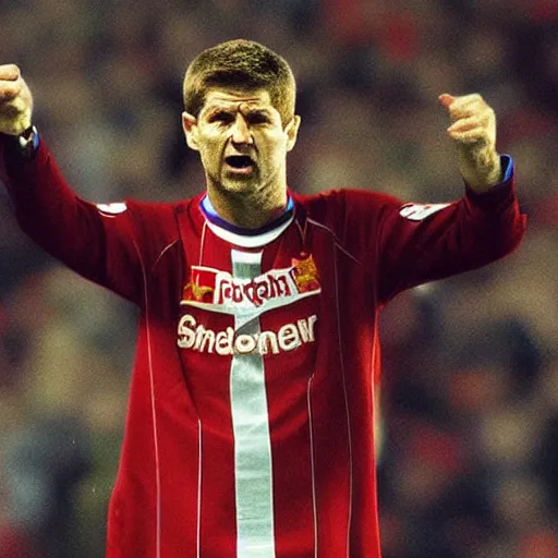 Prompt: steven gerrard as a hitman, realistic, highly detailed,