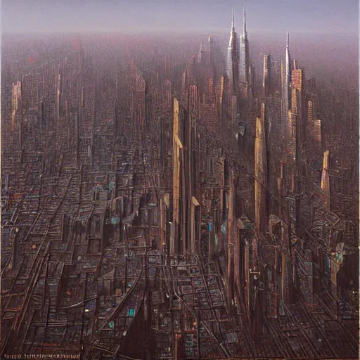 Prompt: highly detailed cyberpunk new york city, high definition beksinski painting