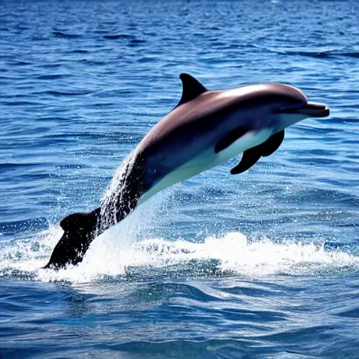 Image similar to dolphin in sea cute, colourful, happy, adorable