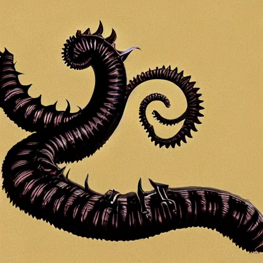 Prompt: arrakeen sandworm, lovecraftian style, detailed, dark