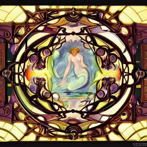 Prompt: angelic calssical godly hell sphere fossa tea truss glass, by robert henri and henri matisse and jean giraud, an art deco, dutch golden age, rococo