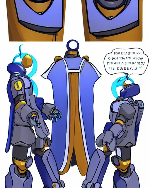 Image similar to robot omnic catholic priest in overwatch