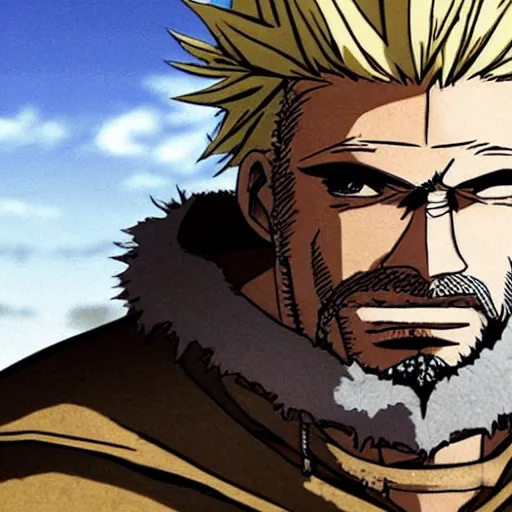 Prompt: thorkell from vinland saga anime in breaking bad