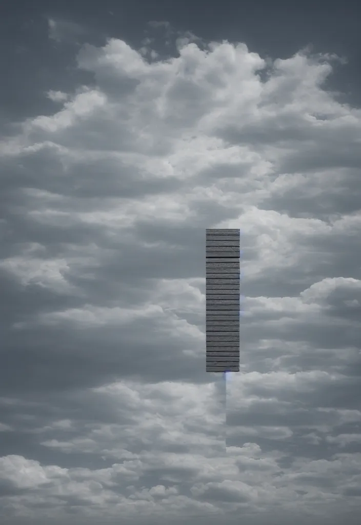 Prompt: tower in the clouds by tadao ando, minimalism, photorealistic, digital art, 4k, trending on artstation, highly detailed