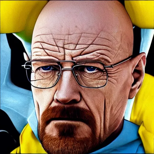 Image similar to Walter White with a large scar across his right eye, hyper realistic, shot on iPhone, 1080p, 4k resolution,