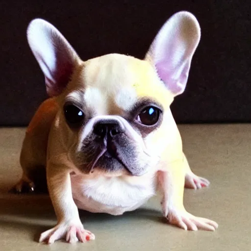 Prompt: french bulldog gremlin