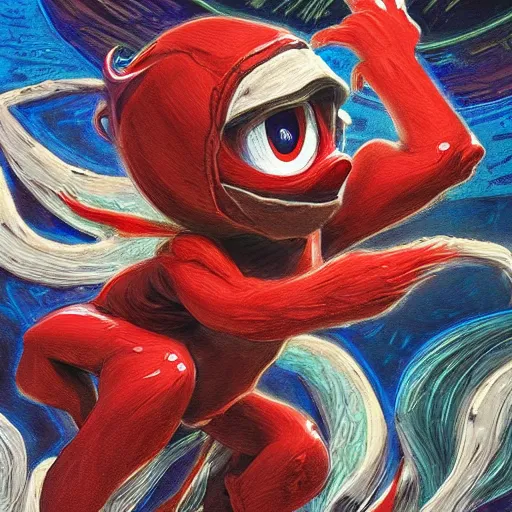 Prompt: Do You Know De Wae, uganda knuckles, Donato Giancola, Art Nouveau, Neo-Gothic, gothic, rich deep colors