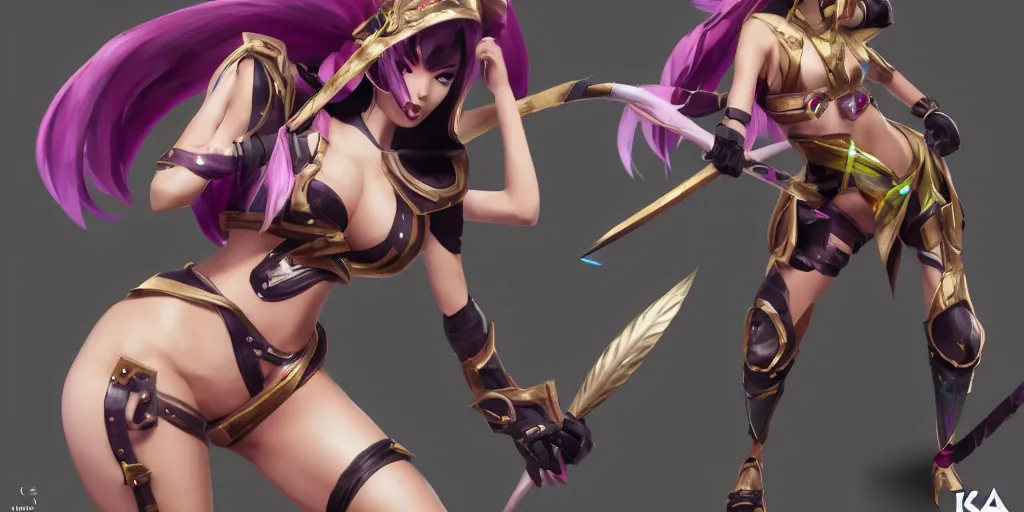 ArtStation - Battlebunny Katarina [League of Legends Custom Skin]