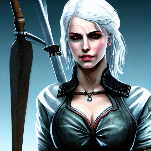 Prompt: full body Ciri from the witcher, attractive pose, cinematic, wallpaper