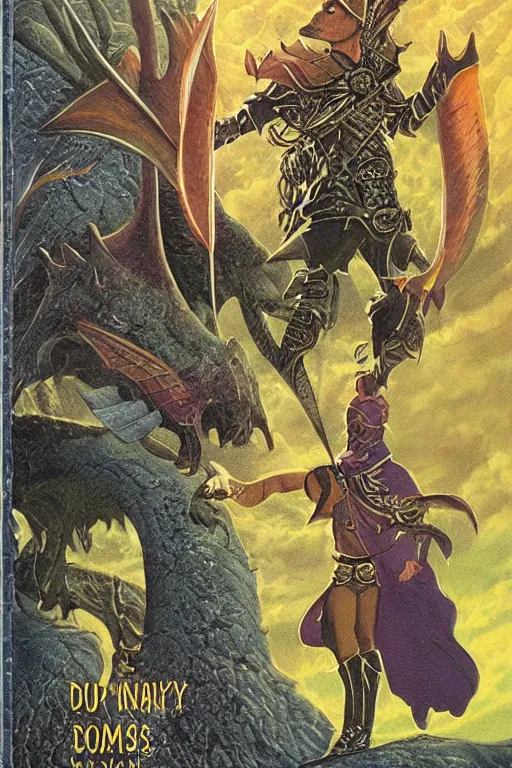 Image similar to a fantasy book cover, art by chip Kidd