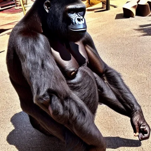 Image similar to hershey's chocolate harambe the gorilla
