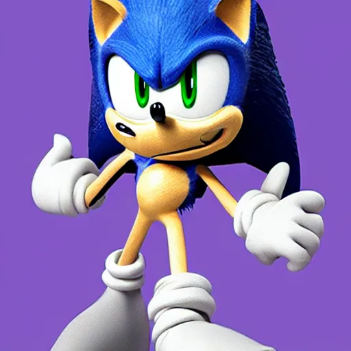 Prompt: photo of mummified sonic the hedgehog