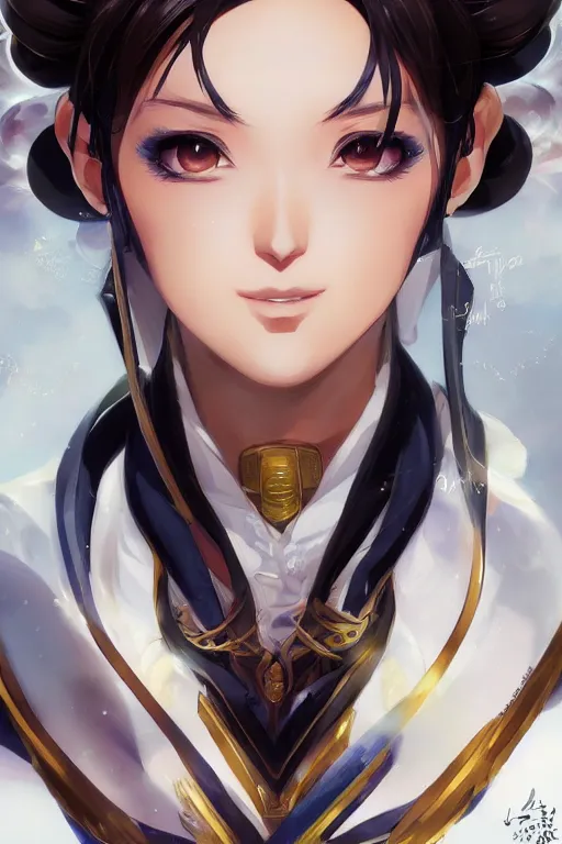 Prompt: A beautiful anime portrait of Chun LI , by Stanley Artgerm Lau, WLOP, Rossdraws, James Jean, Andrei Riabovitchev, Marc Simonetti, and Sakimichan, tranding on artstation