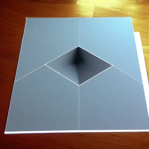 Image similar to image of a 3 d optical illusion,