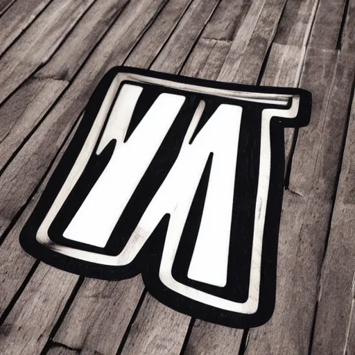 Image similar to letter m wooden best logo black and white