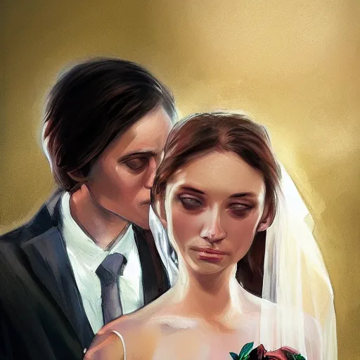 Prompt: stop the wedding, digital painting, ultradetailed, artstation, oil painting, ultradetailed, artstation