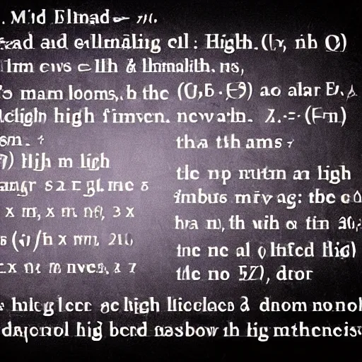 Image similar to dense mind-blowing equations full of numbers, Greek letters, fractions and high-level mathematics