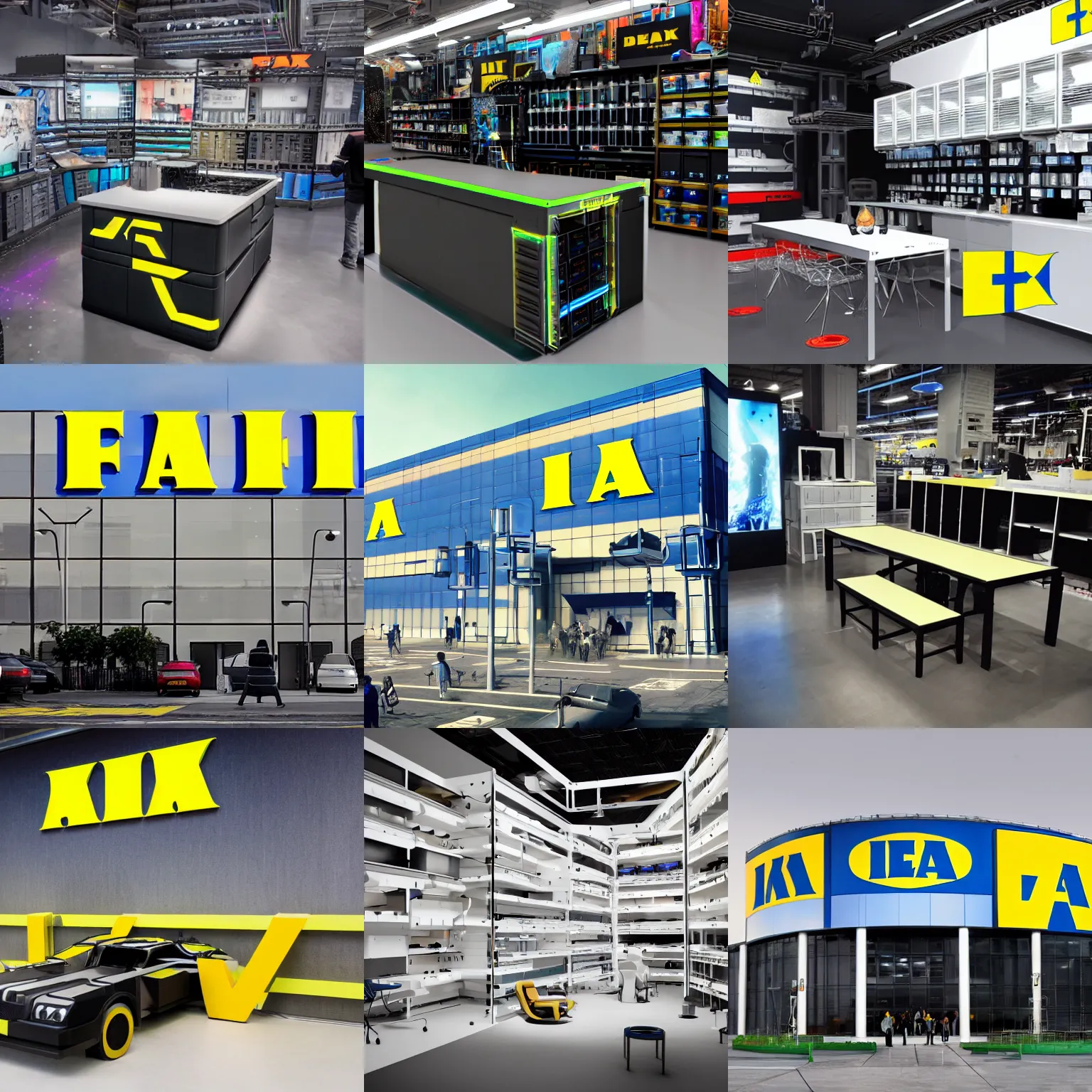 Prompt: Cyberpunk ikea