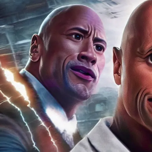 Image similar to Dwayne Johnson in Ghostbusters 4K quality super realistic