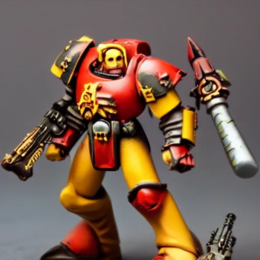 Prompt: accurate photo of a warhammer 40k figurine