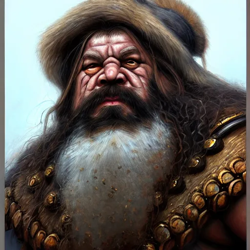 Image similar to portrait painting of a dwarven berserker, sharp focus, award - winning, trending on artstation, masterpiece, highly detailed, intricate. art by james ryman