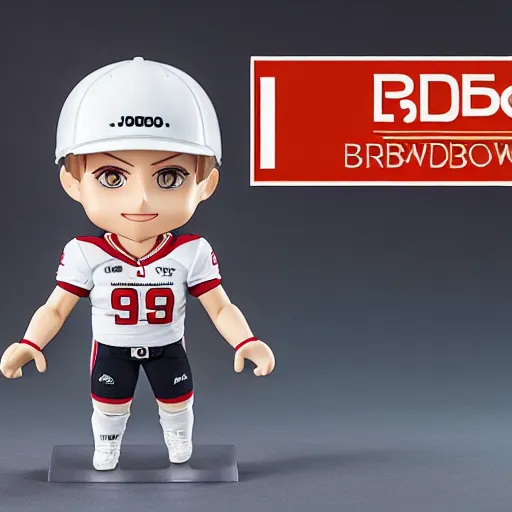 Cincinnati Bengals Joe burrow nendoroid, 4k product, Stable Diffusion