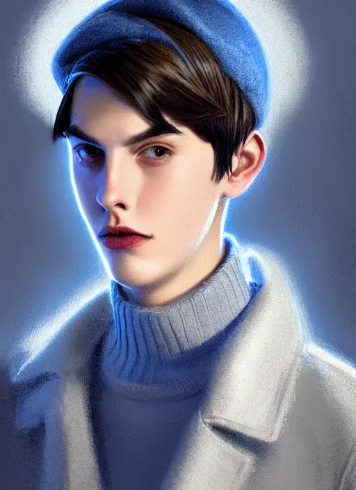 portrait of teenage jughead jones, wearing a light | Stable Diffusion ...