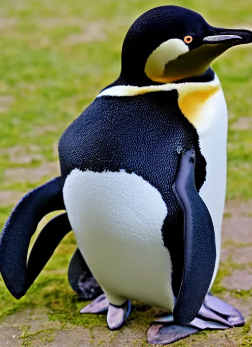 Image similar to a penguin cat hybrid