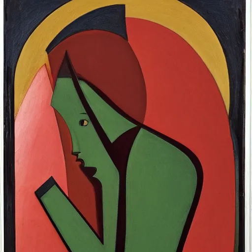 Image similar to a portrait of a woman, alexander archipenko