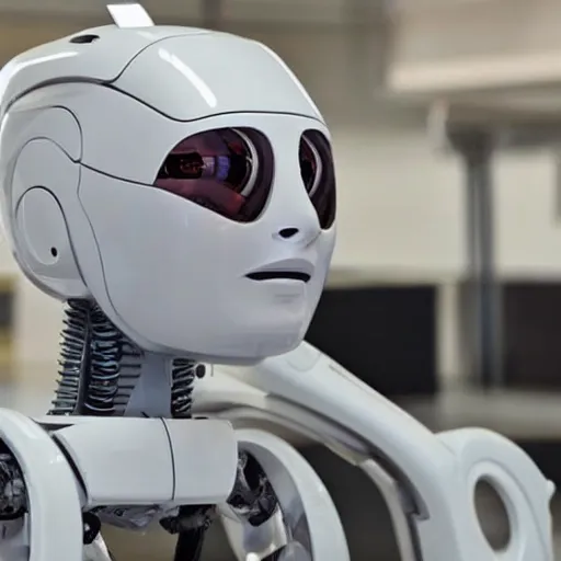 Prompt: Elon Musk uploading his consciousness to a humanoid robot
