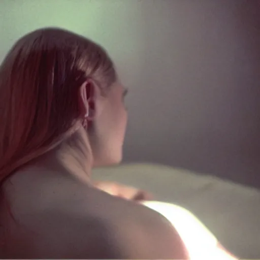 Image similar to movie still of perfect girl, cinematic composition, cinematic light, criterion collection, by gaspar noe and david lynch