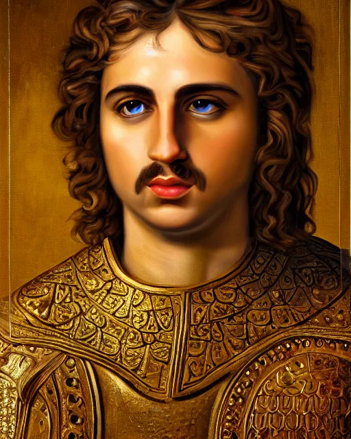 Prompt: oil painting portrait of alexander the great, high production value, intricate details, high resolution, hdr, high definition, masterpiece, realistic, ultrarealistic, highly detailed, hd, sharp focus, non blurry, sharp, smooth