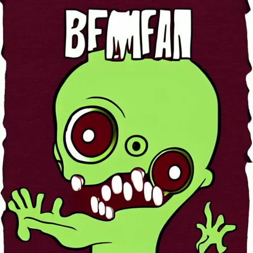 Prompt: zombie mr. bean