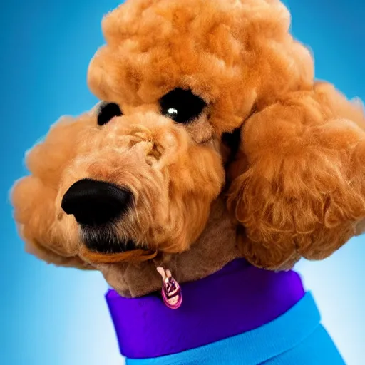 Image similar to scoobydoo, poodle style