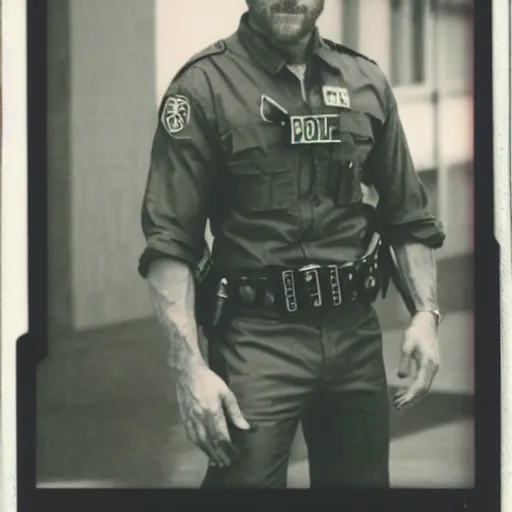 Image similar to Polaroid image of Max Martini as cop