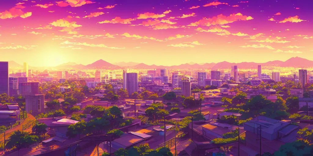 Image similar to Islamabad skyline background, rich vivid colors, ambient lighting, dynamic lighting, 4k, HQ, official media, anime key visual, makoto shinkai, ilya kuvshinov, lois van baarle, rossdraws, detailed, trending on artstation