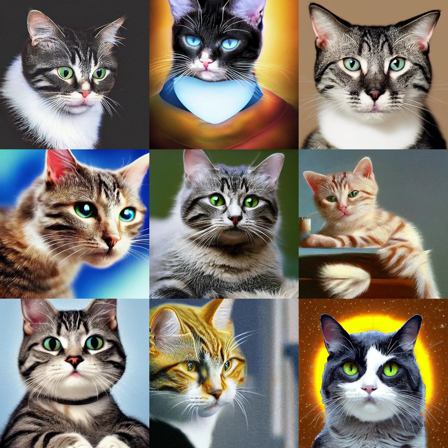 Prompt: The internet is a p2p network of cat pictures, digital art