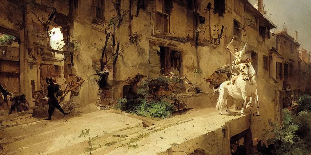 Image similar to gorgeous Carl Spitzweg painting, artstation