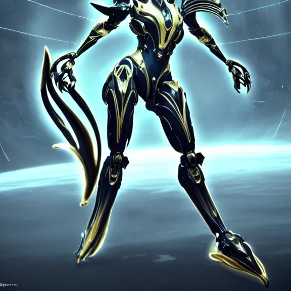 Image similar to exquisite cinematic full body shot of a beautiful saryn warframe, that's a giant beautiful stunning anthropomorphic robot female dragon with metal cat ears, posing elegantly, robot cat paws for feet, sharp claws, streamlined white armor, long elegant tail, two arms, two legs, long tail, detailed warframe fanart, destiny fanart, macro art, dragon art, furry art, realistic digital art, warframe art, Destiny art, furaffinity, DeviantArt, artstation, 3D realistic, 8k HD, octane render