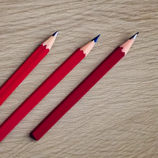 Prompt: pencils in the shape of a duck