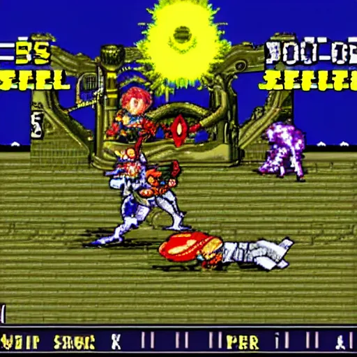 Image similar to SNES JRPG Boss Battle screenshot