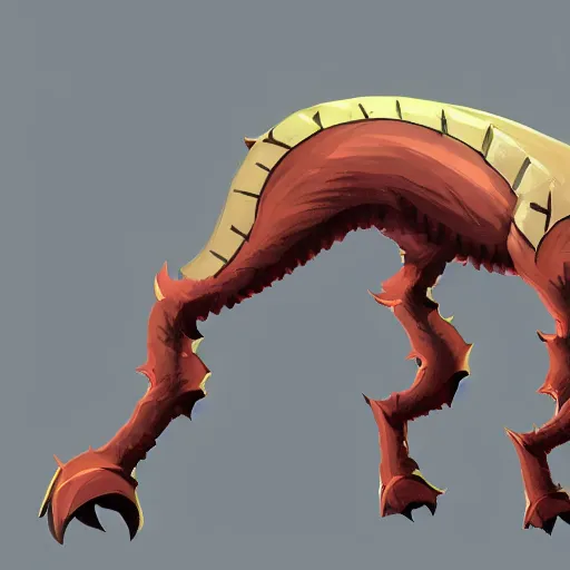 Prompt: Nintendo like creature concept art for Nintendo, long boi