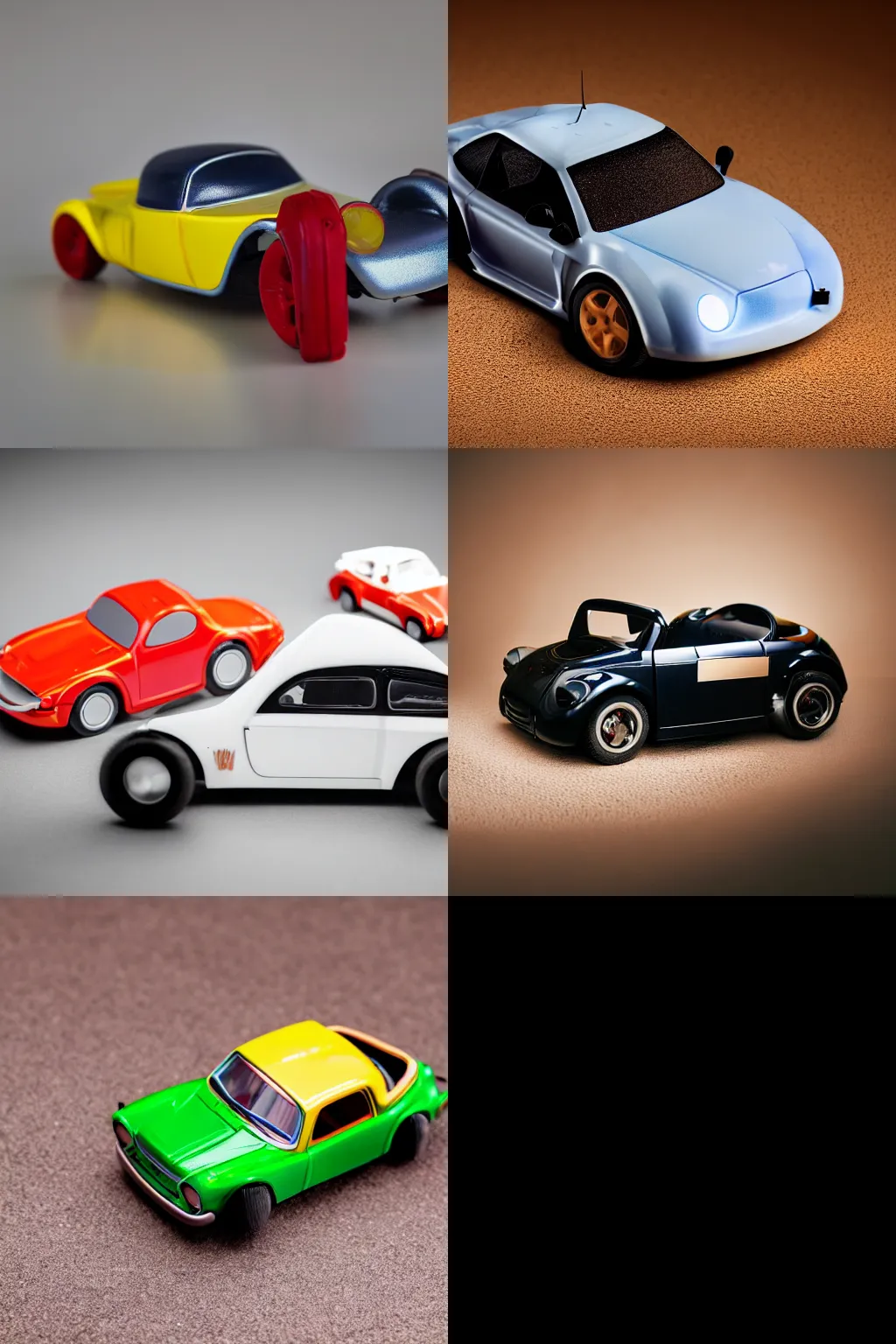 Prompt: a toy car, product photo, studio lighting