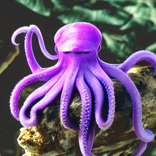 Image similar to purple monkey octopus