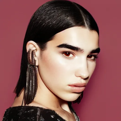 Image similar to 8 k award winning portrait photo of dua lipa