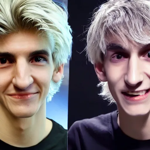 Image similar to really ugly xqc, big nose, crookedd teeth